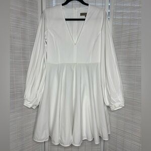 Space Simona Corsellini White Short Dress Size 8 Good Condition